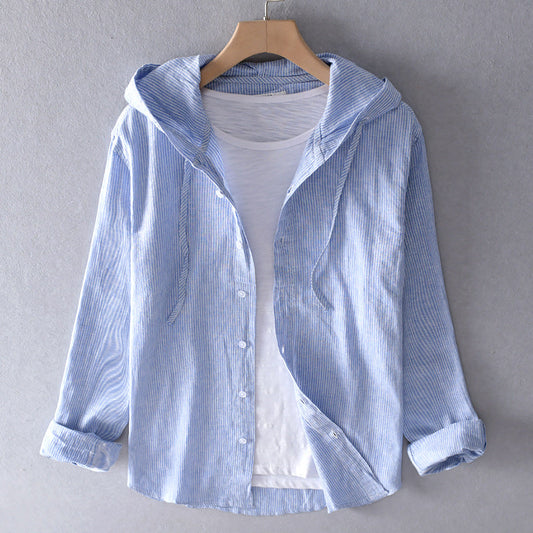 Olivia | Lightweight hooded blouse
